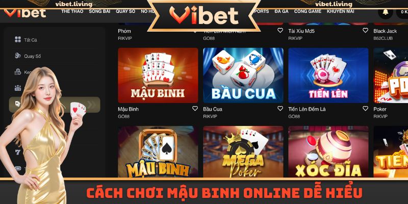 Cách chơi Mậu Binh online dễ hiểu 