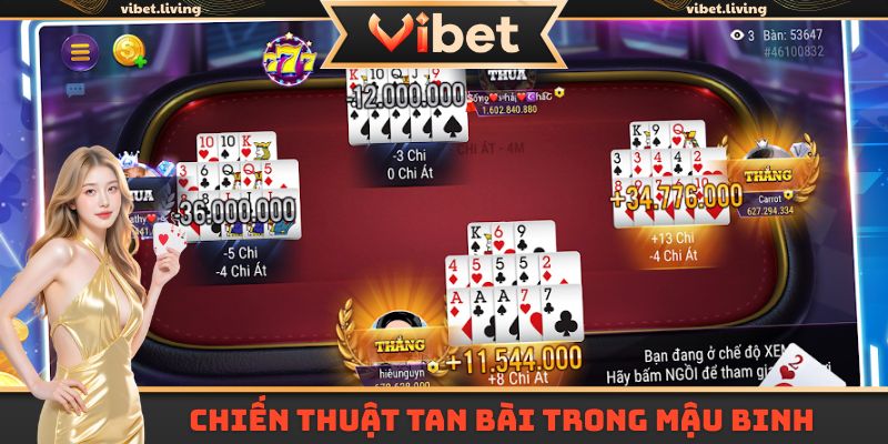 Chiến thuật tan bài trong Mậu Binh online
